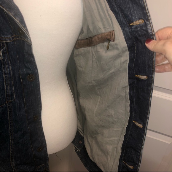 Ll Bean mens denim lined coat size large - Picture 4 of 6